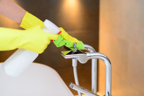 Professional steam carpet cleaning in a Beddington home