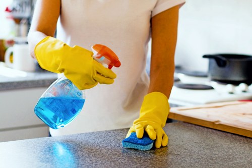 Safety-focused carpet cleaning procedures in a home setting