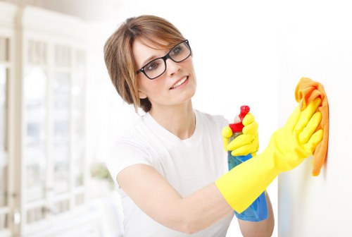 Professional carpet cleaning in progress in a UK home