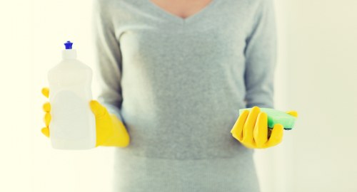 Hot water extraction equipment used for carpet cleaning