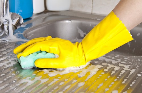 Carpet cleaning equipment used in a Beddington property